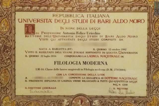 Pergamena di laurea, a Bari che fatica ottenerla: ma qualcosa sta cambiando